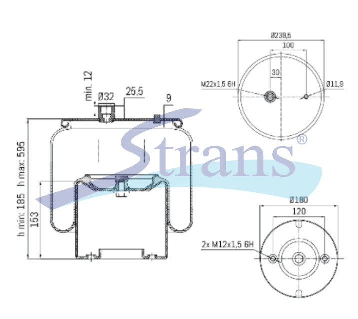 ⑲セーフティセカンド様MB30 3482 083 032 Корзина сцепления MAN, DAF, МАЗ-5440, 6430 с КПП ZF